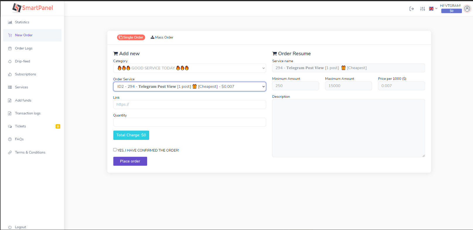 SmartPanel - SMM Panel Script - Image 2