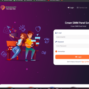 Crown SMM Panel Script – Advanced Panel