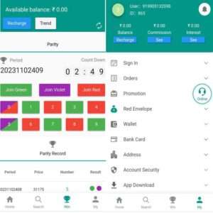 Trova Color Prediction game with Red Envelop